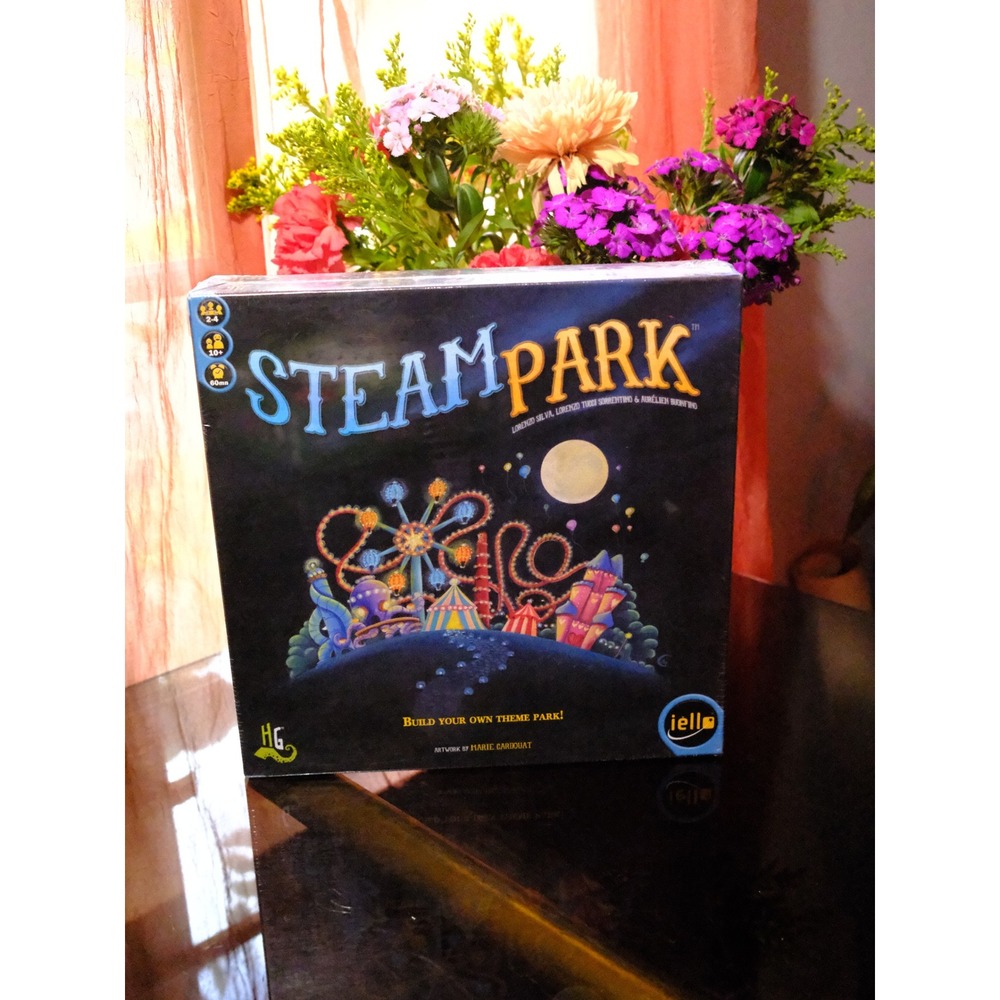 Steam Park Board Game IELLO Horrible Games New Sealed Theme Park Strategy Dice